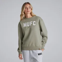 Manchester United Womens MUFC Sweatshirt Green L