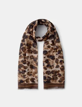 Printed Animal Scarf Multi female - Accessorize - FashionsVida