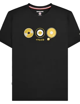 Mens A Way Of Life Vinyl Record T-Shirt (Black) Cotton - Size 2xl - Lambretta - FashionsVida
