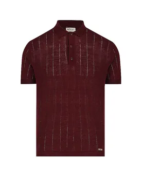 Trachtenpoloshirt LUVIC rosso scuro S - LUIS TRENKER - FashionsVida