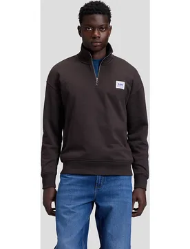 Sudadera con cremallera en el cuello de hombre en con etiqueta workwear en el pecho - Lee - FashionsVida
