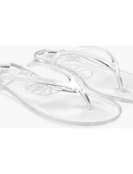 Chanclas de mujer de dedo transparentes con diseño minimalista - Parfois - FashionsVida