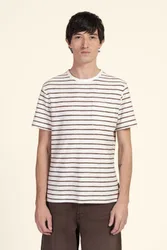 Mens Striped Towelling T-Shirt