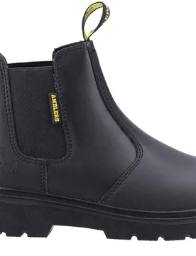 Fs116 Dual Density Dealer Boots Mens - Black - Size Uk 9 - Amblers Safety - FashionsVida