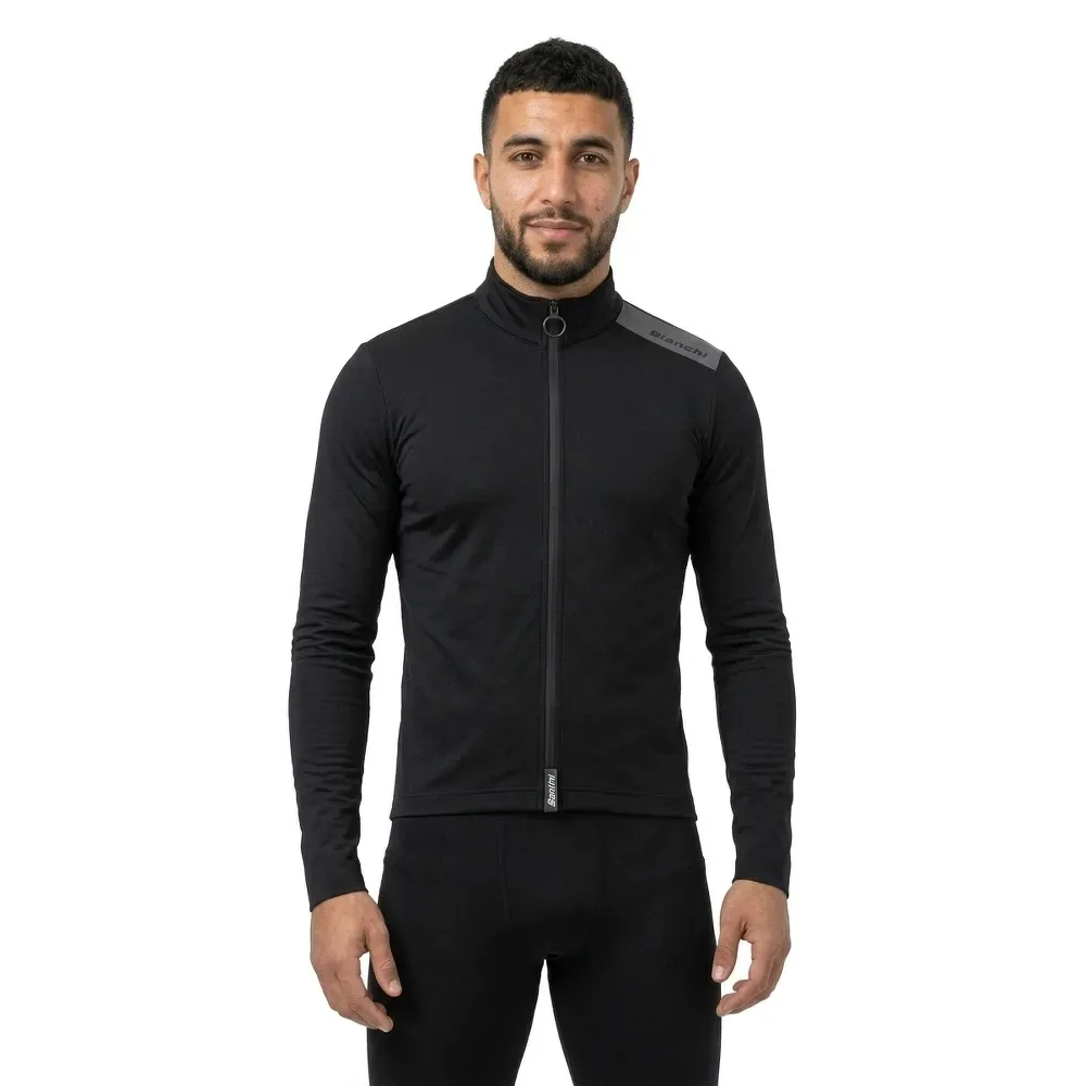 Maglia A Maniche Lunghe Adapt Multi Black - Santini - FashionsVida