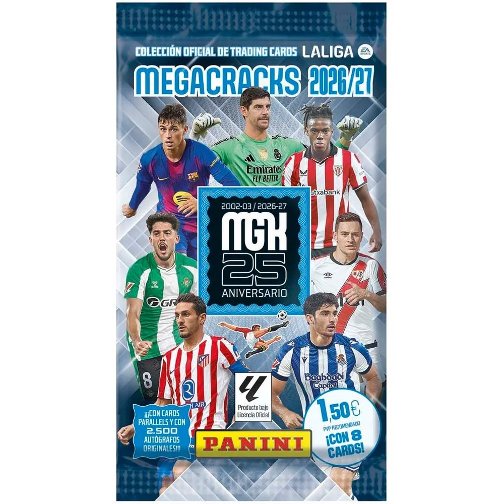 Sobre 8 Cartas Megacracks 2026-27 Panini - Panini España - FashionsVida