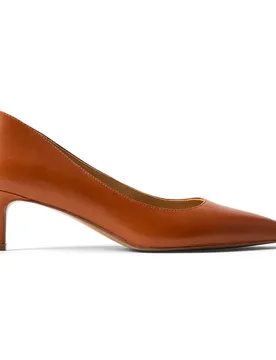 Scarpe Con Tacco Adrienne Leather Lauren Tan EU 38 - Lauren-ftw - FashionsVida