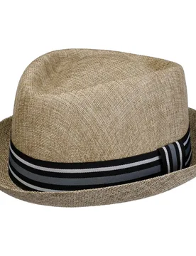 Light Summer Pork Pie Cloth Hat by - beige - Size: L (58-59 cm) - Lipodo - FashionsVida
