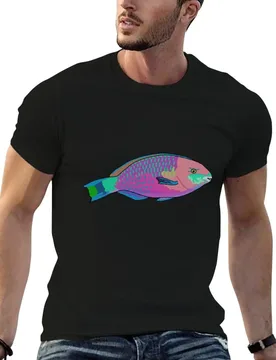Parrot Fish T-Shirt essential t shirt t shirts designer funny t shirts cotton T-shirt - Aliexpress - FashionsVida