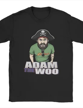 Men's T-Shirt Vlogger Fan Art Adam the Wooo Leisure Pure Cotton Tees Short Sleeve T Shirts Round Collar Tops 4XL 5XL 6XL - Aliexpress - FashionsVida