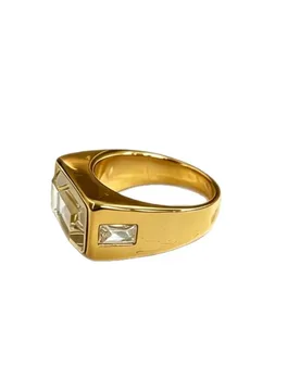 K Gold Plated Oversized Geometric Statement Ring Big Zircon Stone Luxury Women Wedding Party Jewelry Gif - Aliexpress - FashionsVida