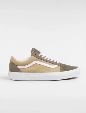 Unisex Old Skool Sneakers - Brown Leather - Size Uk 4 - Vans - FashionsVida