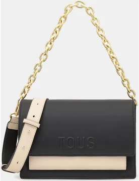 Bolso bandolera mediano con cierre de botón imantado y solapa - Tous - FashionsVida