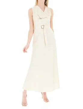 Abito smanicato AVORIO S - Rinascimento - FashionsVida