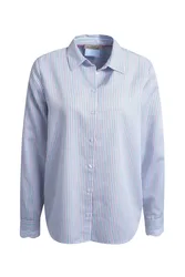 XL STRIPE BLOUSE LACE CUFF female