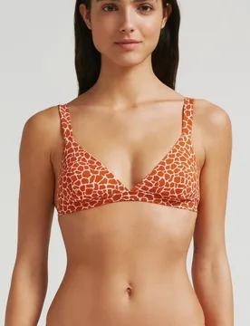 Top de bikini de triángulo Touch Jirafa con foams extraíbles - Robin Collection - FashionsVida