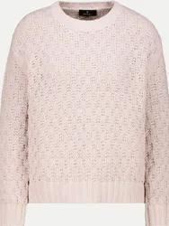 Strickpullover mit Ajour-Struktur Rosa 38