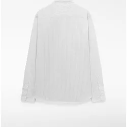 Camisa con cuello mao de hombre regular fit en algodón