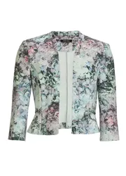 Floral bedruckter Scuba Blazer female