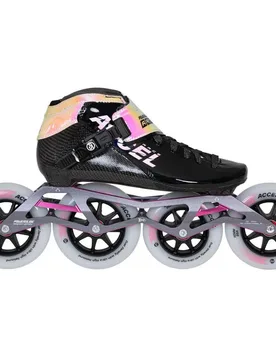 Patins En Ligne Accel Race 110/100 Black / Pink EU 42 Homme - Powerslide - FashionsVida