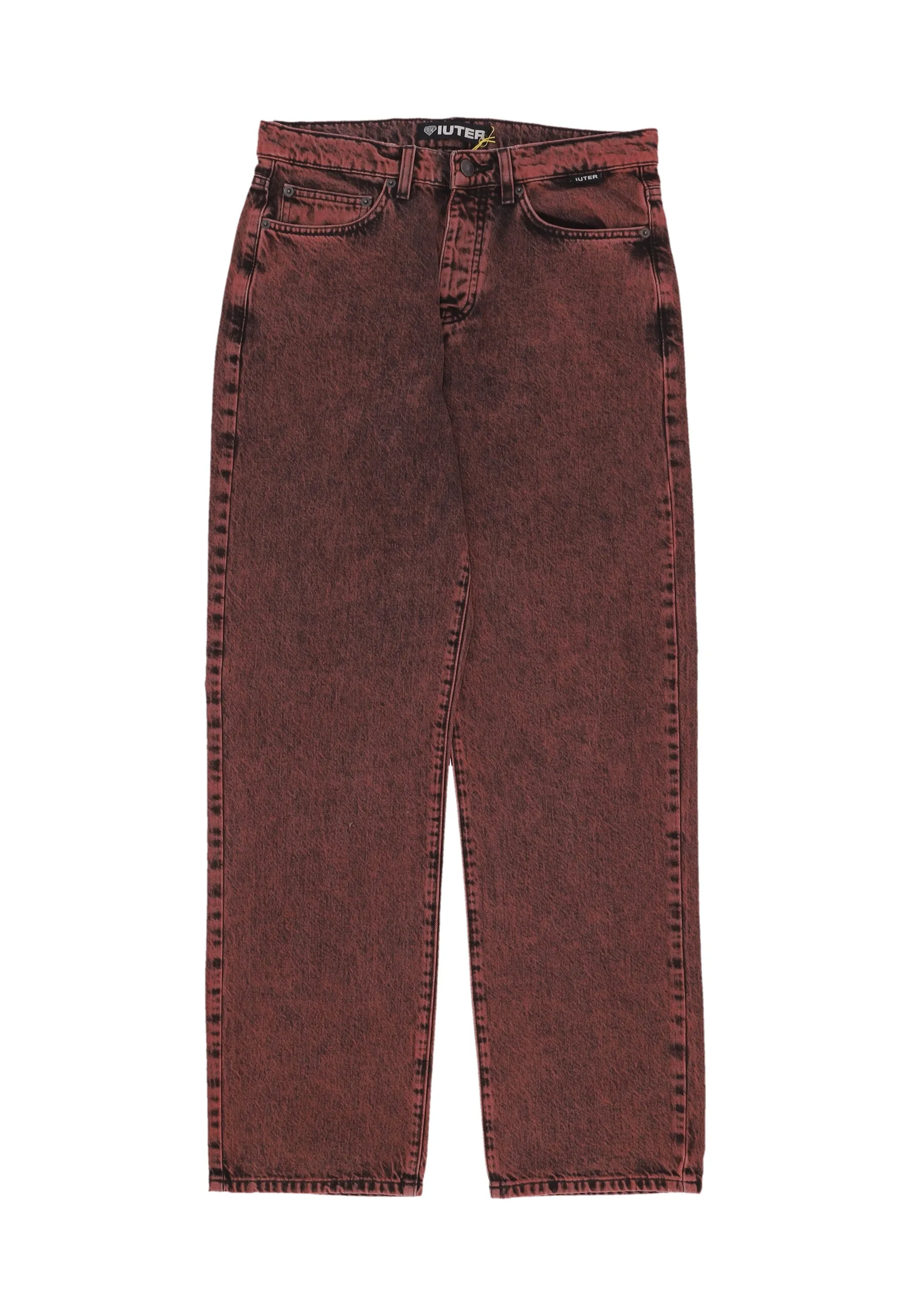 Jeans Uomo Loose Denim Pants Brick - IUTER - FashionsVida