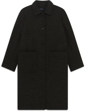 Abrigo midi de mujer en lana con cierre de botones - Caroll - FashionsVida