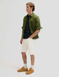 Pocket Denim Shorts White male