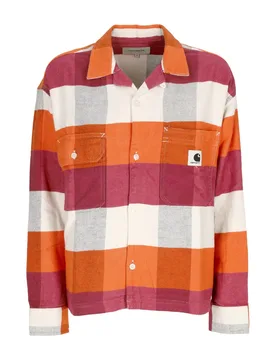 Camicia Manica Lunga Donna W L/s Lyman Shirt Lyman Check/kumquat - CARHARTT WIP - FashionsVida