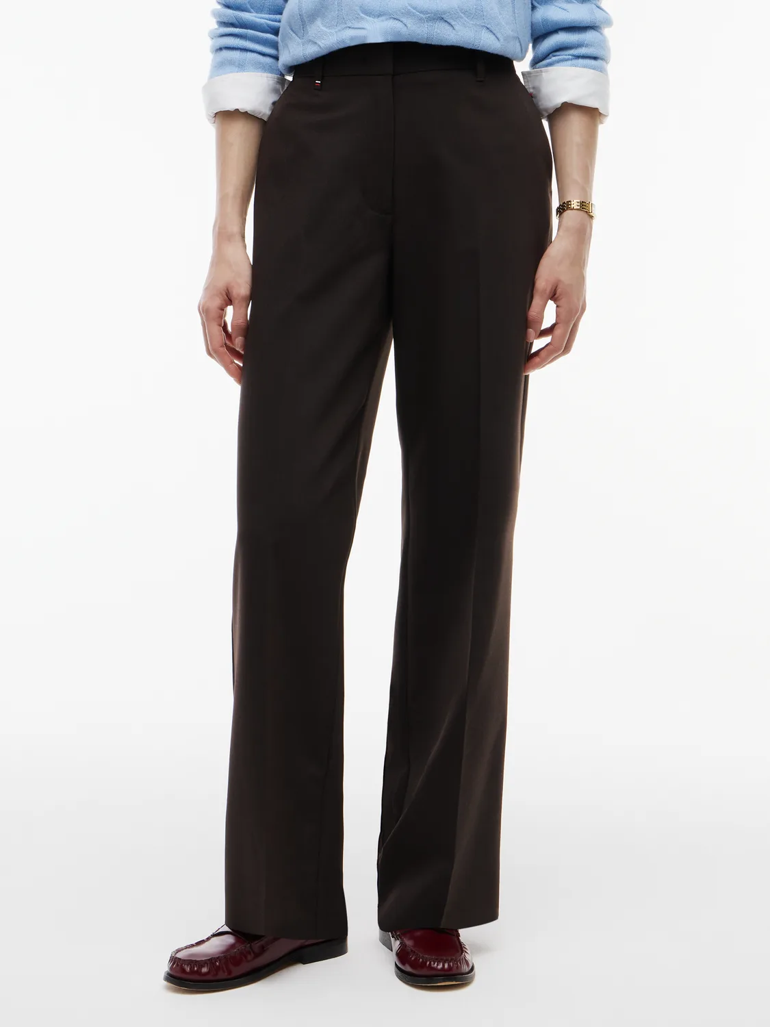 VISCOSE BLEND STRAIGHT PANT female - 40 - FashionsVida