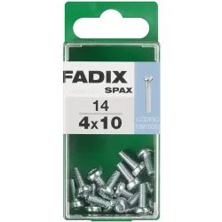 Tornillo Métrica Cabeza Redonda M4 x 10 mm - Caja 14 Uds