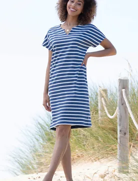 Alum Womens 100% Cotton Jersey Dress - - Size: 20 - Kite Clothing - FashionsVida