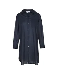 Damen Hemdbluse Marseille azul oscuro M