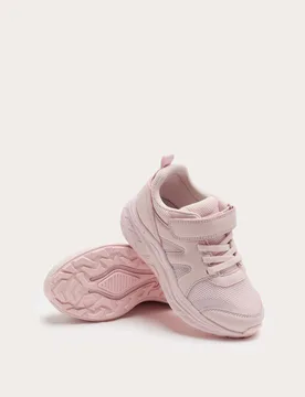 Kids' Freshfeet™ Riptape Trainers (4 Small - 2 Large) Rose Female - M&S - FashionsVida