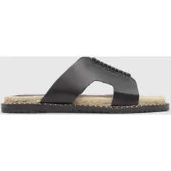 Sandalias de pala de mujer Piti con detalle inspirado en las trenzas de yute