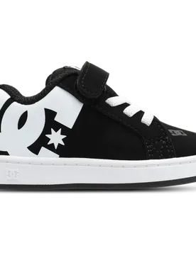 DC Sneakers Court Graffik Baby Shoes - Black - Size 6 - Suede - Black - Size: 6 - Dc shoes - FashionsVida