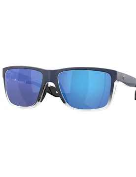 Broadbill Ii Mirrored Polarized Sunglasses Deep Blue Fade Blue Mirror 580G/CAT3 Men - Costa - FashionsVida