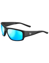 Polarisierte Sonnenbrille Sfinx Black Matte Sky Blue Polarized Größe L schwarz