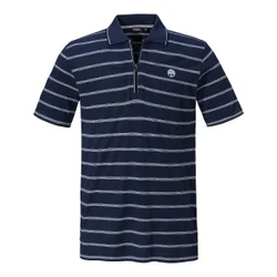 Poloshirt mit Zipper „Rudi“ blau XL Herren