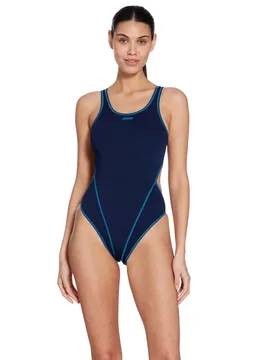 Melbourne Haxback Swimsuit Navy / Light Blue 30 Women - Zoggs - FashionsVida