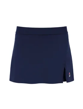 Navy Women's Split Tennis Skort - XS - FILA Tennis - FashionsVida