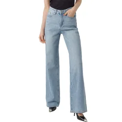 Jeans A Vita Alta Tessa Straight Fit Ra339 Light Blue Denim 29