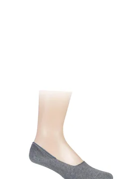Pair Light Grey Melange Invisible Step Shoe Liners Men's 10-11 Mens - - Grey - Size: 10-11 Mens - Falke - FashionsVida