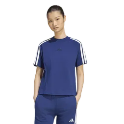 Kit 3-stripes T-shirt Damen T-Shirts - Blau - Größe XS (30-32) - Baumwoll-Jersey Blue XS (30-32)