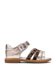 Luana Leopard Print Sandals (4-6 Small) Multi Female