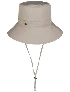 Uni Bucket Rain Hat with Chin Strap by - beige - Damen - Size: One Size - Loevenich - FashionsVida