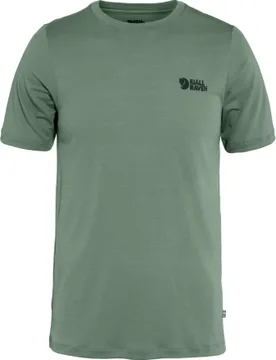 T-shirt en laine de mérinos - Abisko Wool Logo SS M Patina Green en Laine - Taille M - Vert - Fjall Raven - FashionsVida