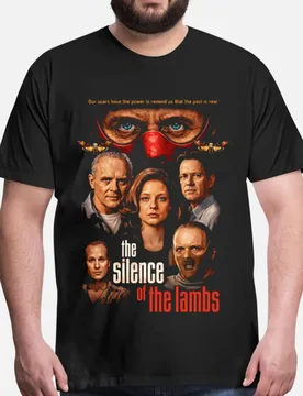 Silence of the lambs Horror movie Hannibal Gift t shirt Dr Lecter Scary Cannibal Graphic Clothes 100% cotton All size Tee - Aliexpress - FashionsVida