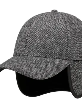 Jerome Wool Cap With Ear Flaps by - grey - Herren - Size: M (56-57 cm) - Lierys - FashionsVida