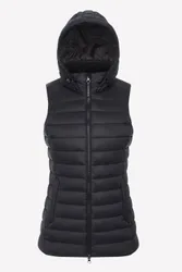 Rose Womens Hooded Equestrian Puffer Gilet - - Size: 6