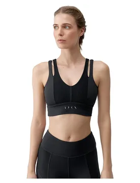 Top De Sport à Maintien Moyen-élevé Reka Black S - Born Living Yoga - FashionsVida